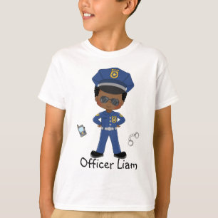 T-shirt Garçons Personnalisés Officier de police Applicati