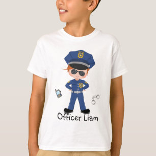 T-shirt Garçons Personnalisés Officier de police Applicati