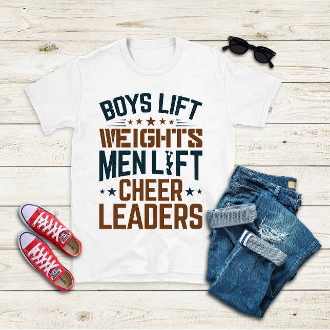 T-shirt Garçons Poids Lift Hommes Lever Cheerleaders Cheer (Créateur téléchargé)