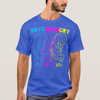 T-shirt Garçons Qui Pleurent Cyan Magenta Jaune