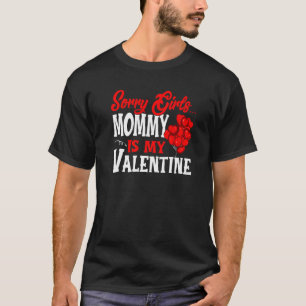T-shirt Garçons Saint-Valentin mignon Désolé Maman est mon