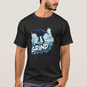 T-shirt Garçons skateurs Rizz et Grind Style de rue cool