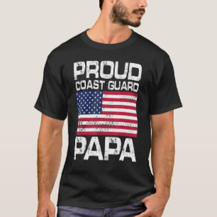T-shirt Garde côtière américaine fière Papa Grand-père vét