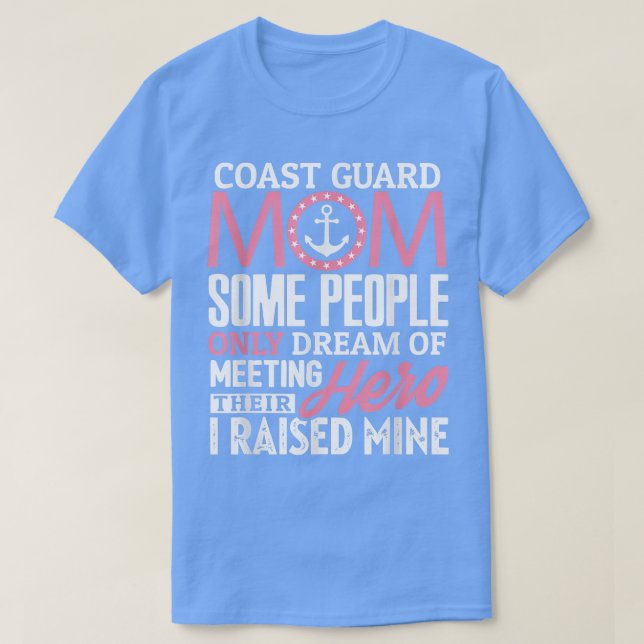 T-shirt Garde côtière Maman Chemise Garde côtière Maman Qu (Design devant)