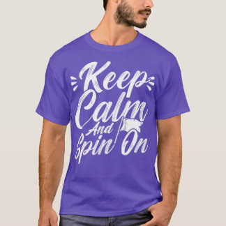 T-shirt Garde Couleur D'Hiver Gardez Le Calme Et Tournez S