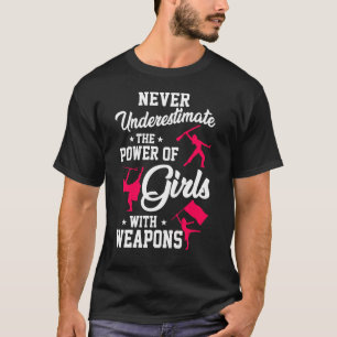 T-shirt Garde Couleur D'Hiver Pouvoir Des Filles Armées
