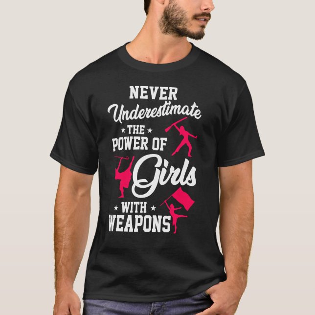 T-shirt Garde Couleur D'Hiver Pouvoir Des Filles Armées (Devant)