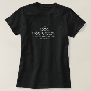 T-shirt Garde d'animaux certifiée en caresses de ventre et