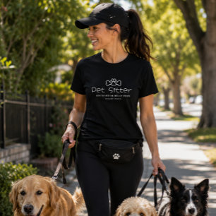 T-shirt Garde d'animaux certifiée en caresses de ventre et