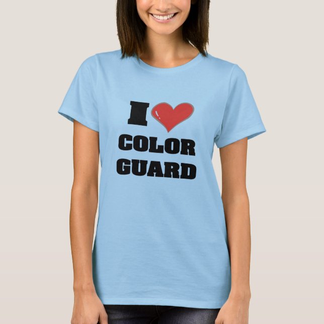 T-shirt Garde de couleur coeur (Devant)