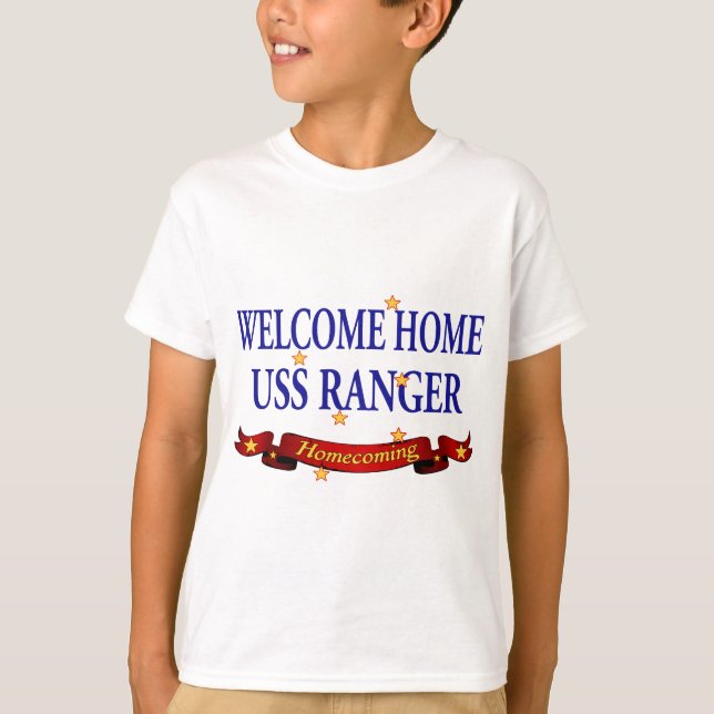 T-shirt Garde forestière à la maison bienvenue d'USS (Devant)