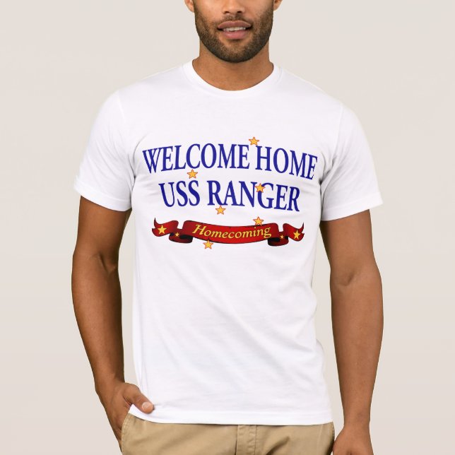 T-shirt Garde forestière à la maison bienvenue d'USS (Devant)