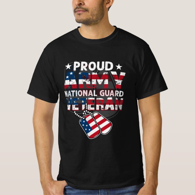 T-SHIRT GARDE NATIONALE DE L'ARMÉE FIÈRE VÉTÉRAN (Devant)