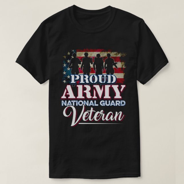 T-shirt Garde nationale Vétéran Fière Armée Garde national (Design devant)