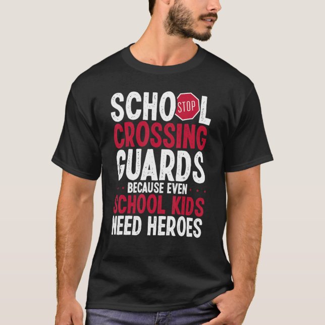 T-shirt Garde-passage scolaire U2013 Sécurité routière sco (Devant)