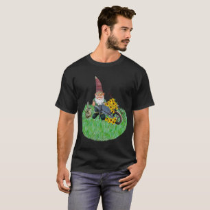T-shirt Garden Gnome Travailler dans Flower Garden Unisex
