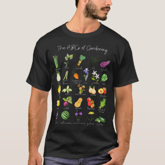 T-shirt Garden Vegetable Alphabet Gardener Gardening Veggi