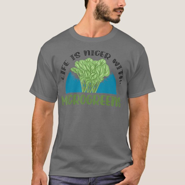 T-shirt Gardener Micro agriculture Microgreens sains (Devant)