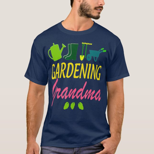 T-shirt Gardening Grandma charmante amante jardinage pour (Devant)
