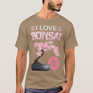 T-shirt Gardening Hobby Retro Japanese Cherry Sakura Bonsa