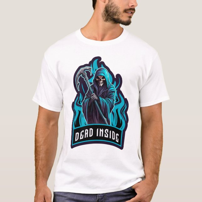 T-shirt Garder ça Grim mort à l'intérieur drôle cadeau gra (Devant)