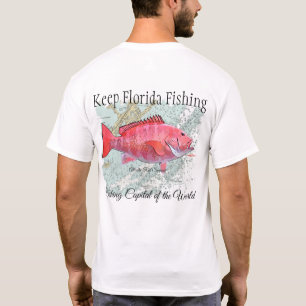 T-shirt Garder Floride Pêcher Atlantic Red Snapper