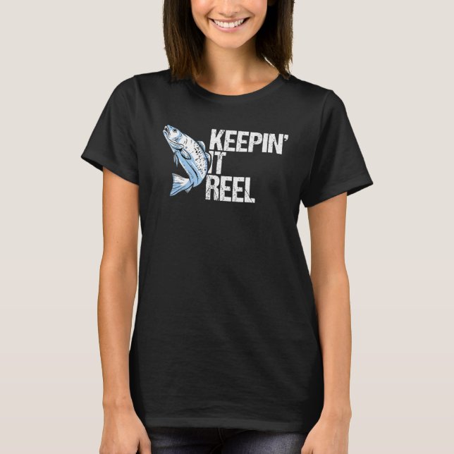 T-shirt Garder Il Reel Pêche Dit Poisson d'eau douce (Devant)