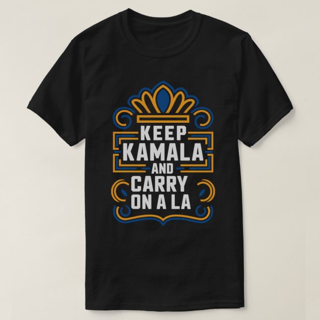 T-shirt garder kamala et continuer une la by el mehdi (Design devant)
