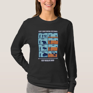 T-shirt Garder la faune sauvage - Distances sociales Faune