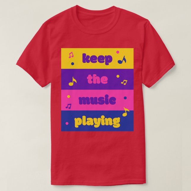 T-shirt garder la musique Paying musicien amoureux de musi (Design devant)