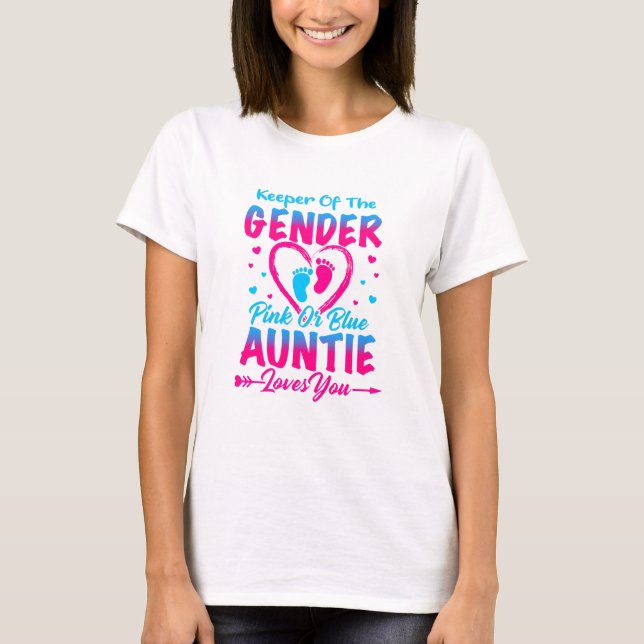 T-shirt Garder la petite fille rose ou bleue (Devant)