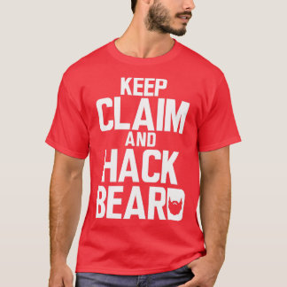 T-shirt Garder la revendication et la barbe de piratage