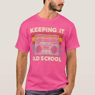 T-shirt Garder la vieille école Boombox Vintage 80S Hip ho