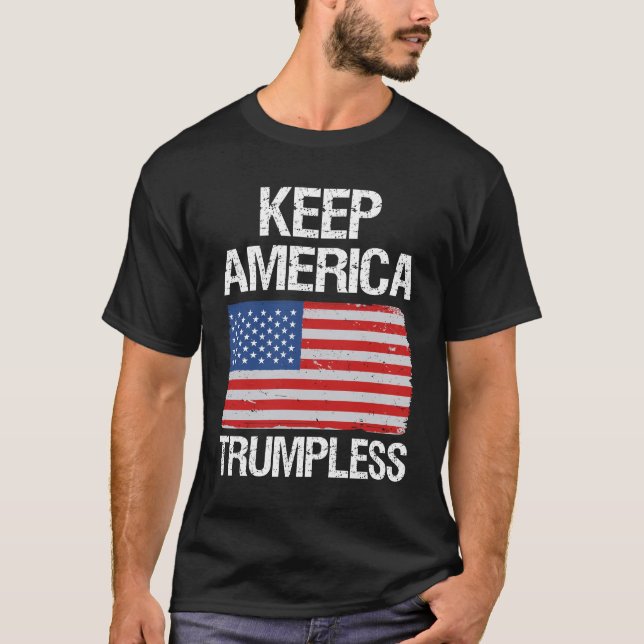T-shirt Garder l'Amérique sans trompette III (Devant)