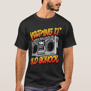 T-shirt Garder l'ancien Hip hop de l'école Boombox de musi