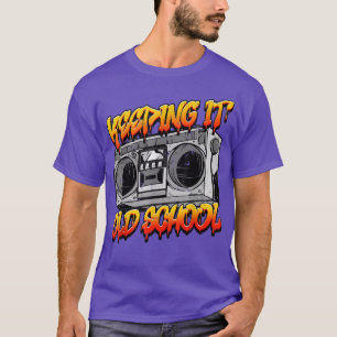 T-shirt Garder l'ancien Hip hop de l'école Boombox de musi