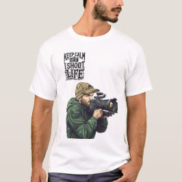 T-shirt garder le calme et tirer la vie
