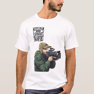 T-shirt garder le calme et tirer la vie