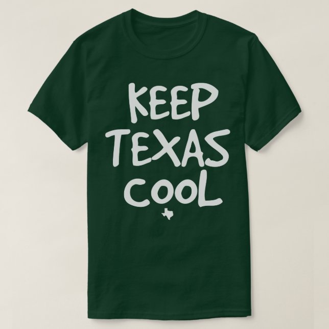 T-shirt Garder les tee - shirts sombres du Texas Cool (Design devant)