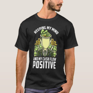 T-shirt Garder l'esprit flux de trésorerie positif affaire