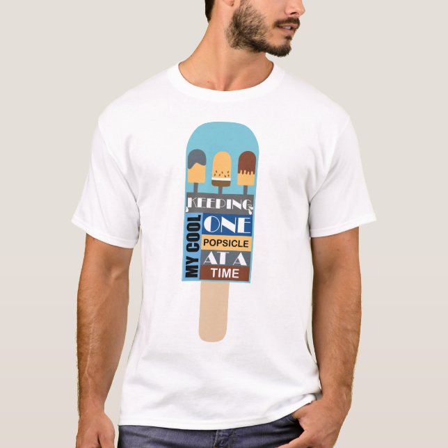 T-shirt Garder mon Cool une population à un temps un papa  (Devant)