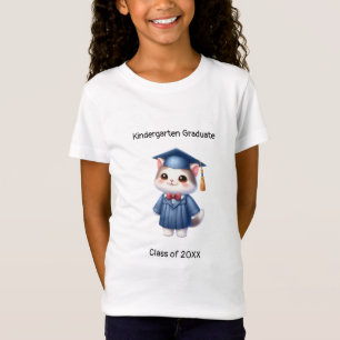 T-Shirt Gardergarten Girl Graduate Cute Cat Grad