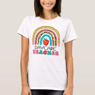 T-shirt Garderie enseignant crayon arc-en-ciel cadeau