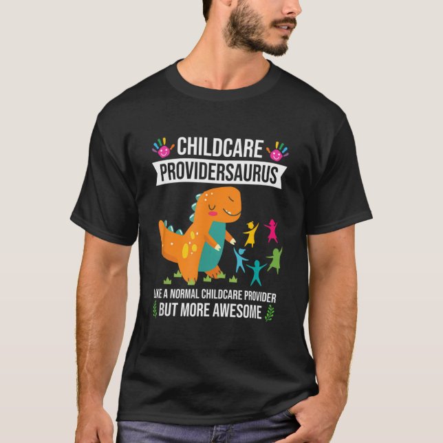 T-shirt Gardersaurus Dinosaur Garderie (Devant)