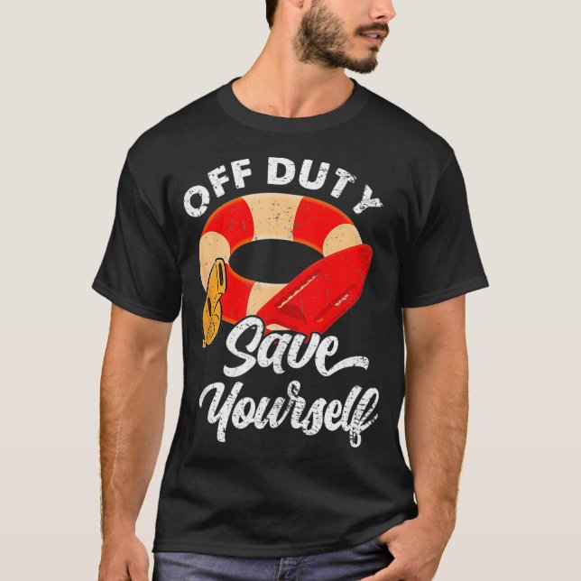 T-shirt Gardes de vie hors service Vous sauver (Devant)