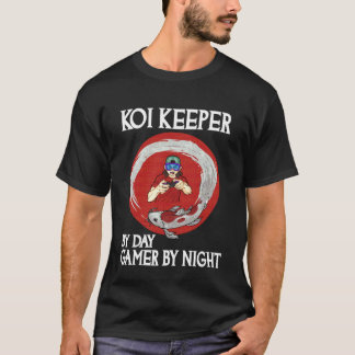T-shirt Gardeur de Koi le jour, joueur la nuit, amateur de
