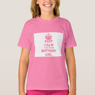 T-shirt Gardez la cause calme que je suis la fille