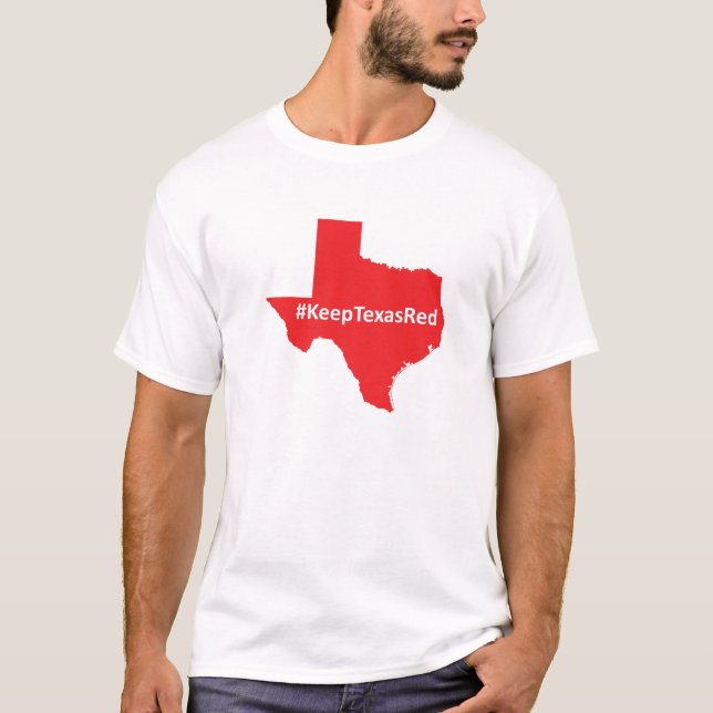 T-shirt Gardez la chemise d'hommes rouges du Texas (Devant)