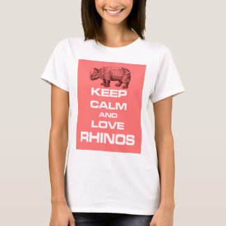 T-shirt Gardez la conception de calme et d'amusement de