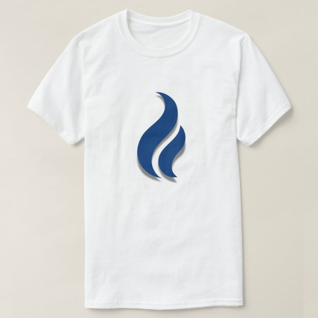 T-shirt Gardez la flamme bleue (Design devant)